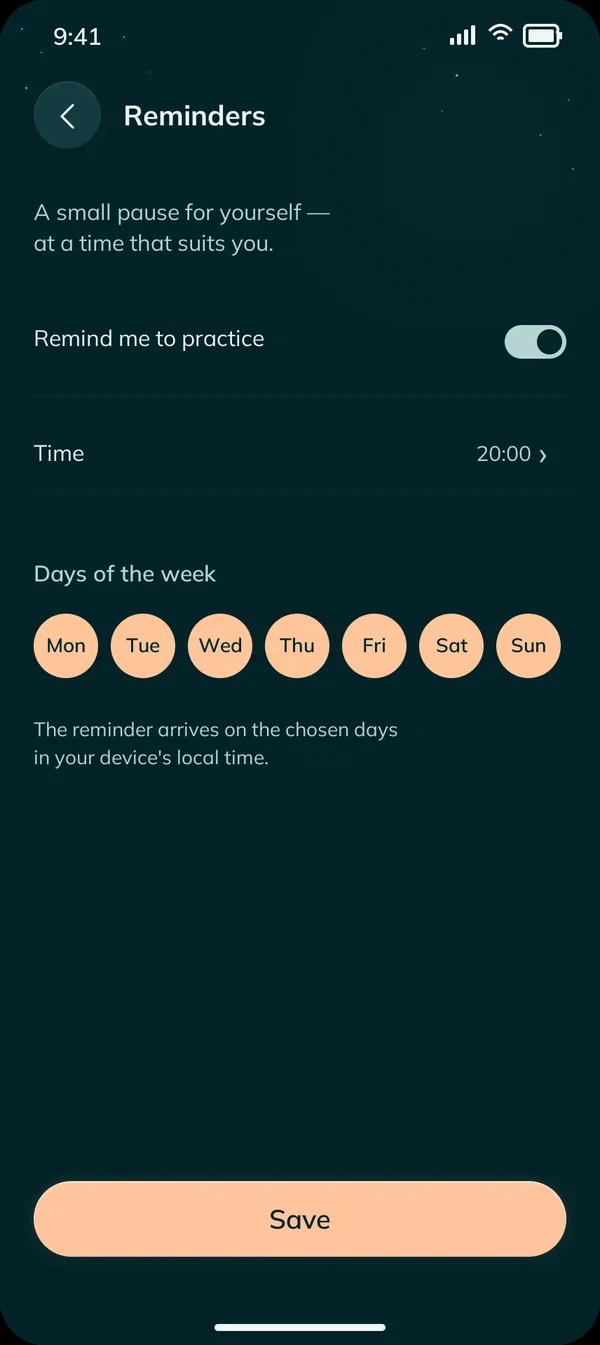 Gentle notifications
